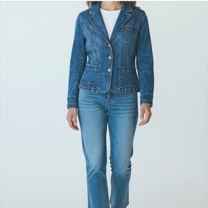 Tommy Hilfiger Y2K Classic Fitted Vintage Blue Jean Jacket